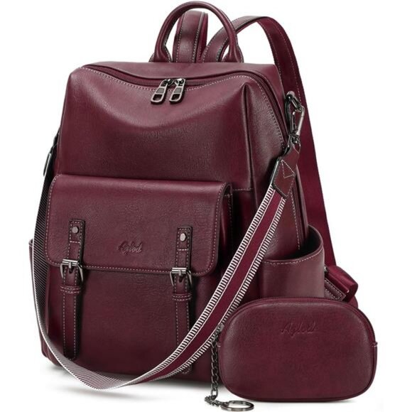 Backpack Purse for Women PU Leather Back Packs Designer Ladies Shoulder Bag